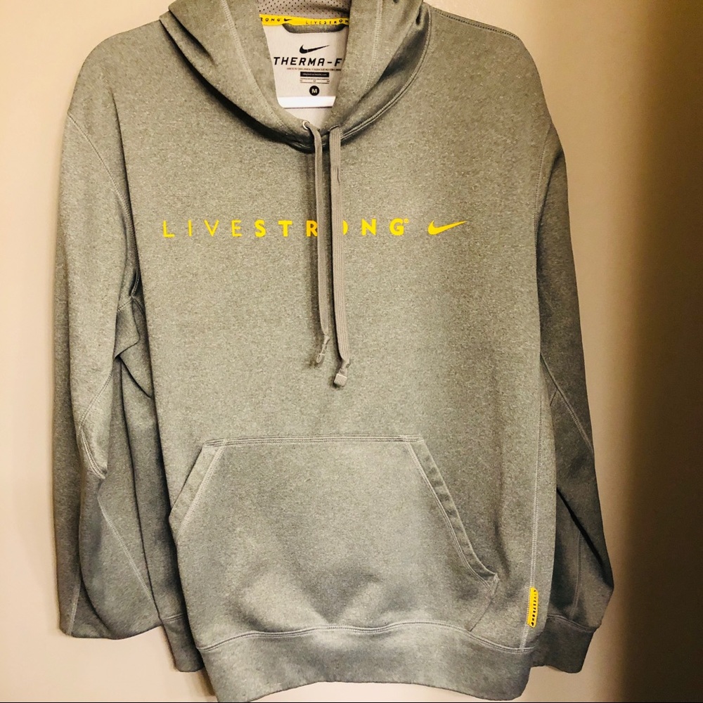 Men Nike Livestrong Hoodie. Like new sz medium